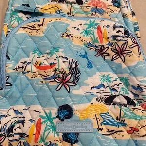 Vera Bradley  Essential Compact Backpack In Beach Treasures  New With Tag Vera Bradley Beach Treasures Pattern Essential Compact  main image 4
